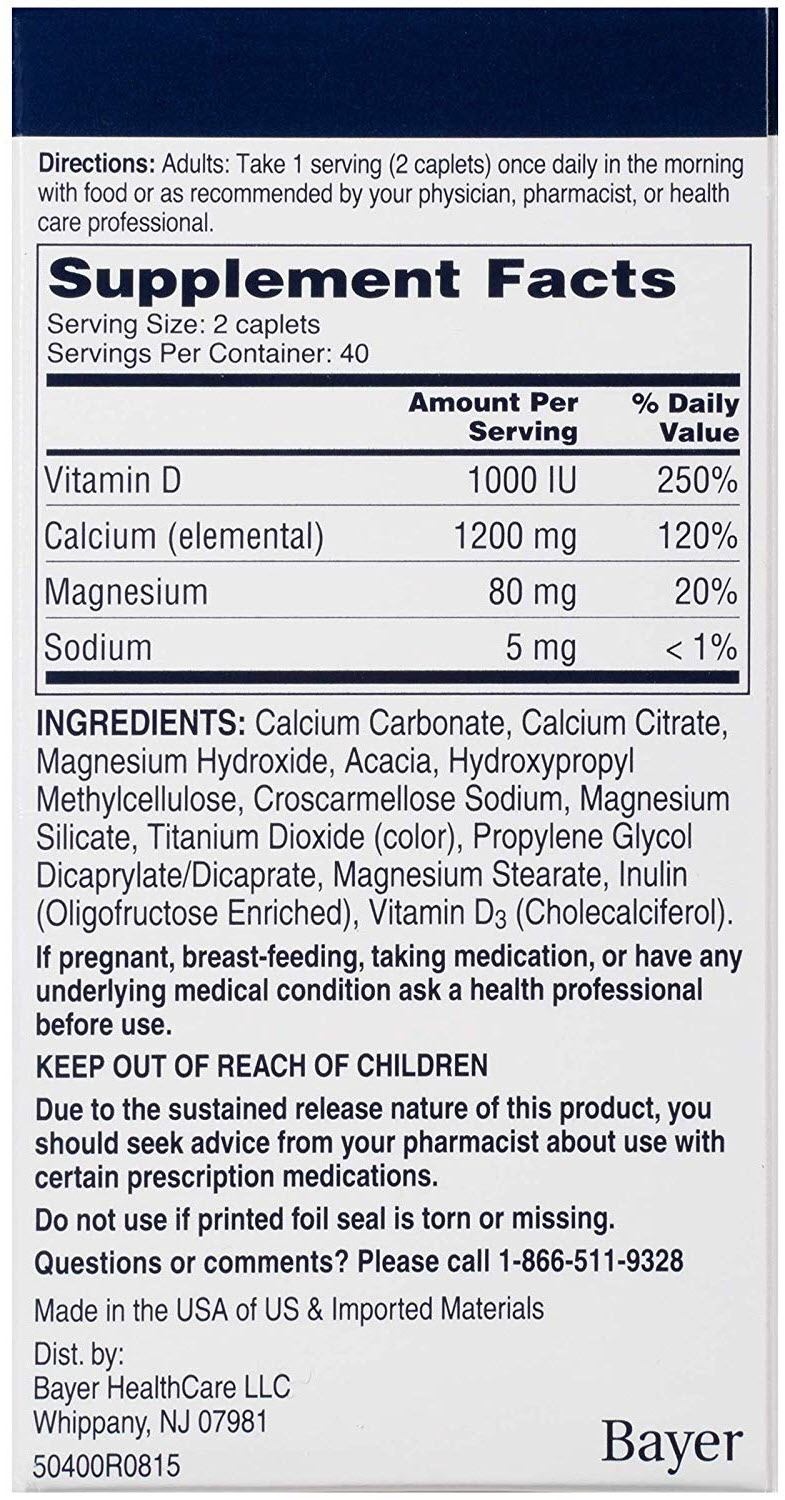 Calcium ยี่ห้อไหนดี เป็น อันดับที่ 2 ของอเมริกา ขาย Calcium Citracal with Calcium D Slow Release 1200, 80-Count